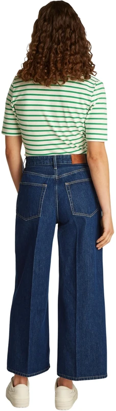 Tommy Hilfiger Women's Wide Leg Ace High Waist Jeans, Blue (Ace), 28W/24L