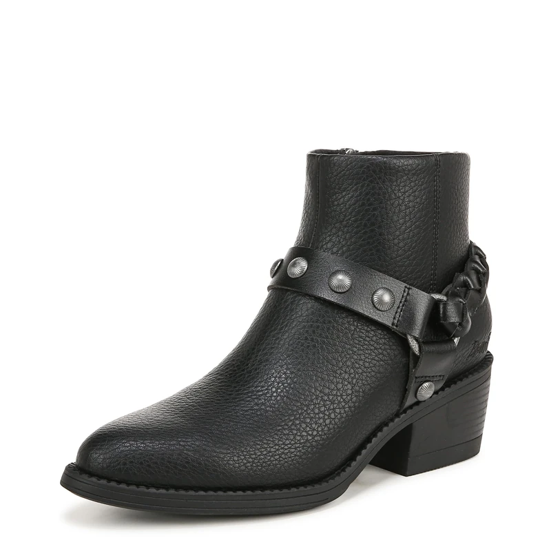 Blowfish Malibu Women's Roadtrip Western Ankle Boot, Black, UK 6