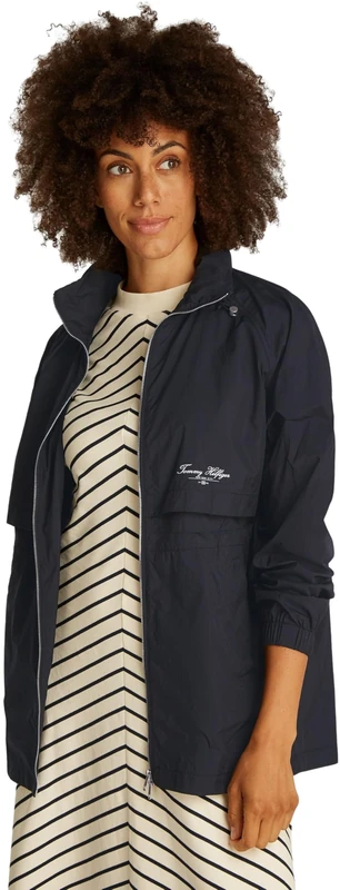 Tommy Hilfiger Women’s Ultralight Windbreaker, Black (Black), XL - Image 1