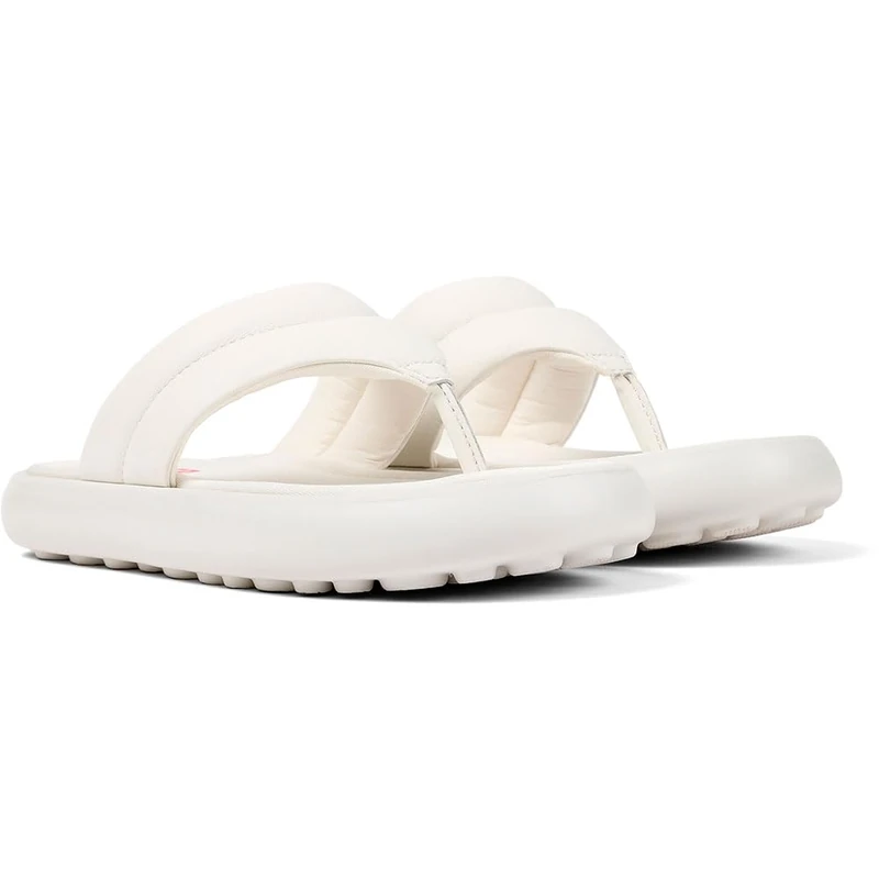 Camper Women's Pelotas Flota Sandal K201607 Flip Flop, White Natural 004, 3 UK