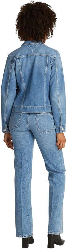 Tommy Hilfiger Women’s Uma Slim Fit Denim Jacket, Blue (Uma), 4