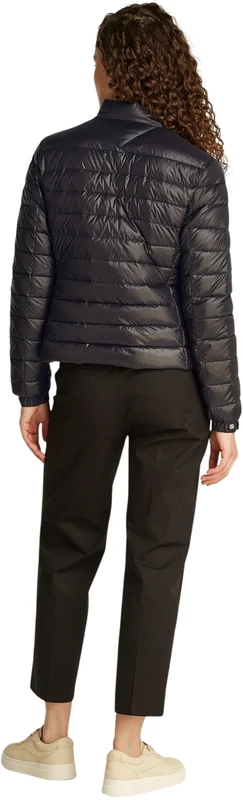 Tommy Hilfiger Women’s Mock Neck Lightweight Quilted Jacket, Black (Black), XXL