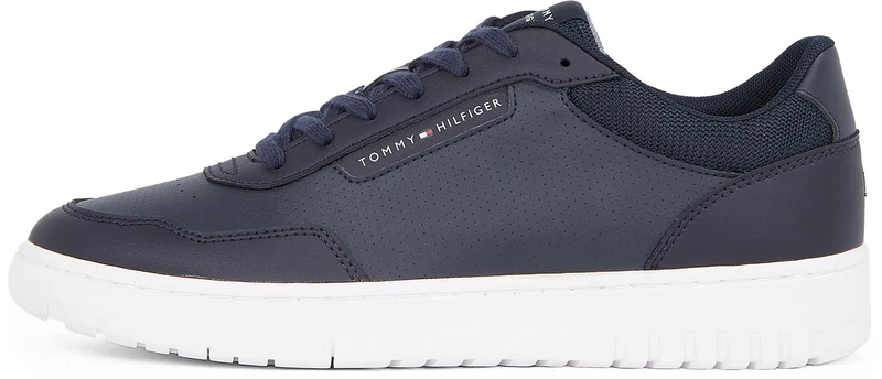 Tommy Hilfiger Men’s Elegant Basket Core Court Trainers, Blue (Desert Sky), 8