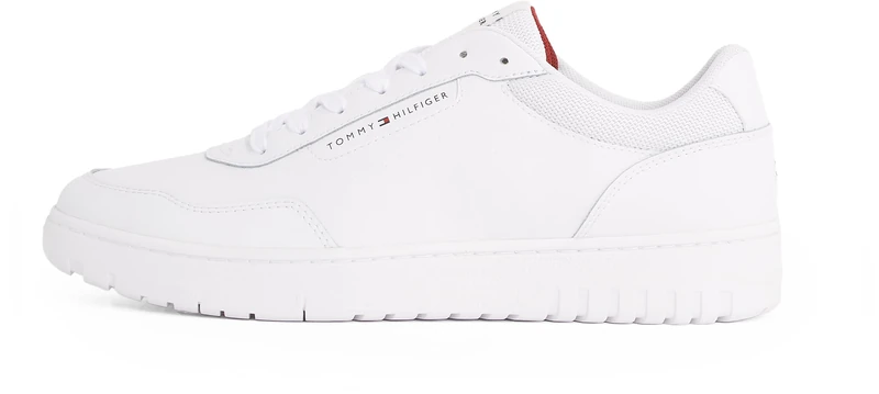 Tommy Hilfiger Men’s Elegant Basket Core Court Trainers, White (White), 6.5