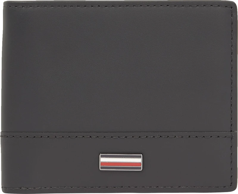 Tommy Hilfiger Men’s Corporate Mini Wallet, Black (Black), One Size