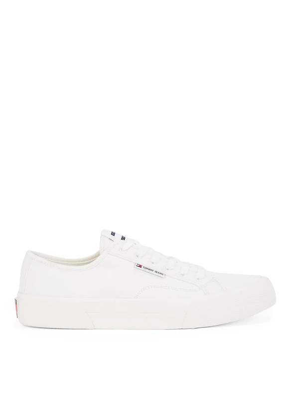 Tommy Jeans Men's TJM LACE UP Canvas Color, White (Ecru), 10.5 - Image 1