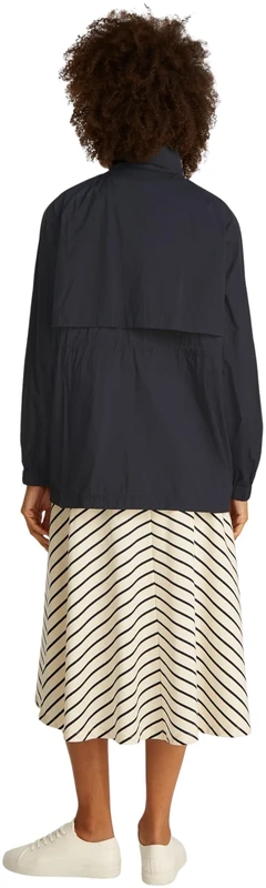 Tommy Hilfiger Women’s Ultralight Windbreaker, Black (Black), L