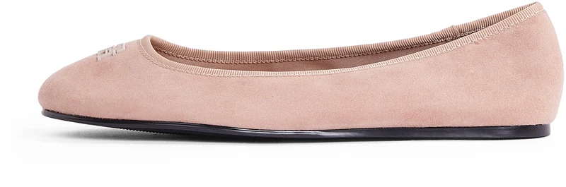 Tommy Hilfiger Women's Hardware Suede Ballet Pumps, Brown (Claystone), 6.5 - Image 1