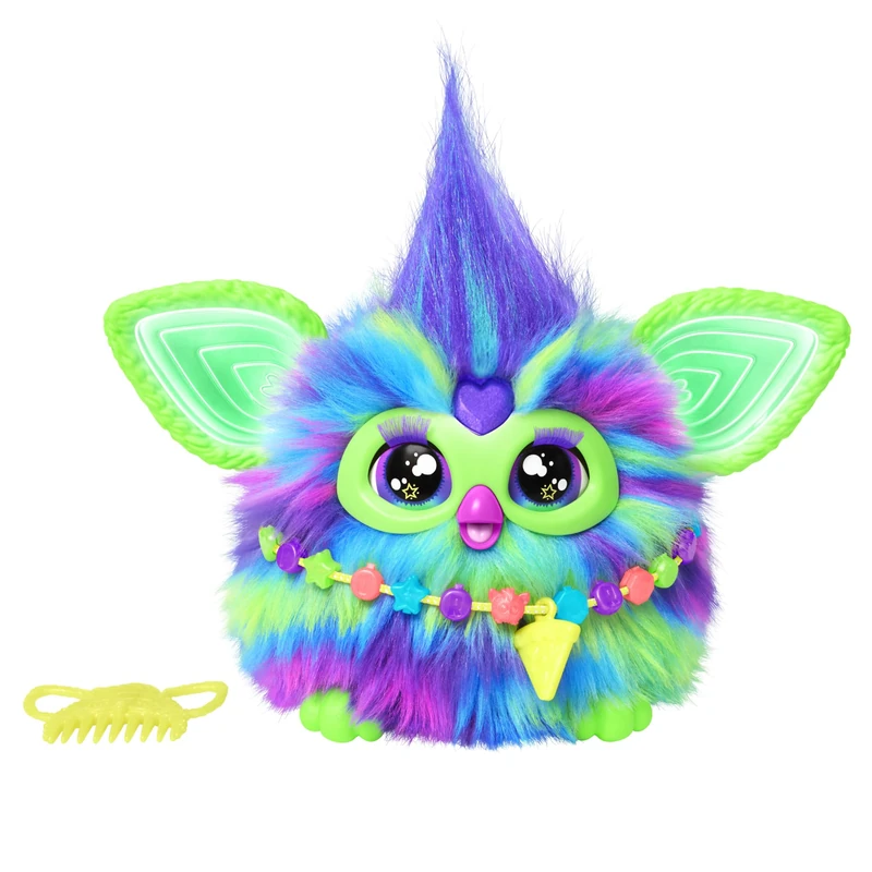 Furby Hasbro Galaxy Electronic Plush Toy for Children and Girls from 6 Years, Plush with Lights, Sounds and 5 Voice Modes, Toy for Holidays to Collect, Multicoloured