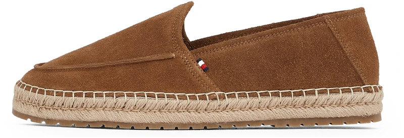 Tommy Hilfiger Men’s Flex Espadrille Loafers with Logo, Brown (Coconut Grove), 6.5