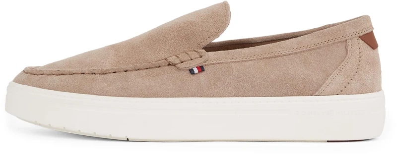 Tommy Hilfiger Men’s Modern Light Hybrid Suede Loafers, Beige (Coastal Taupe), 11