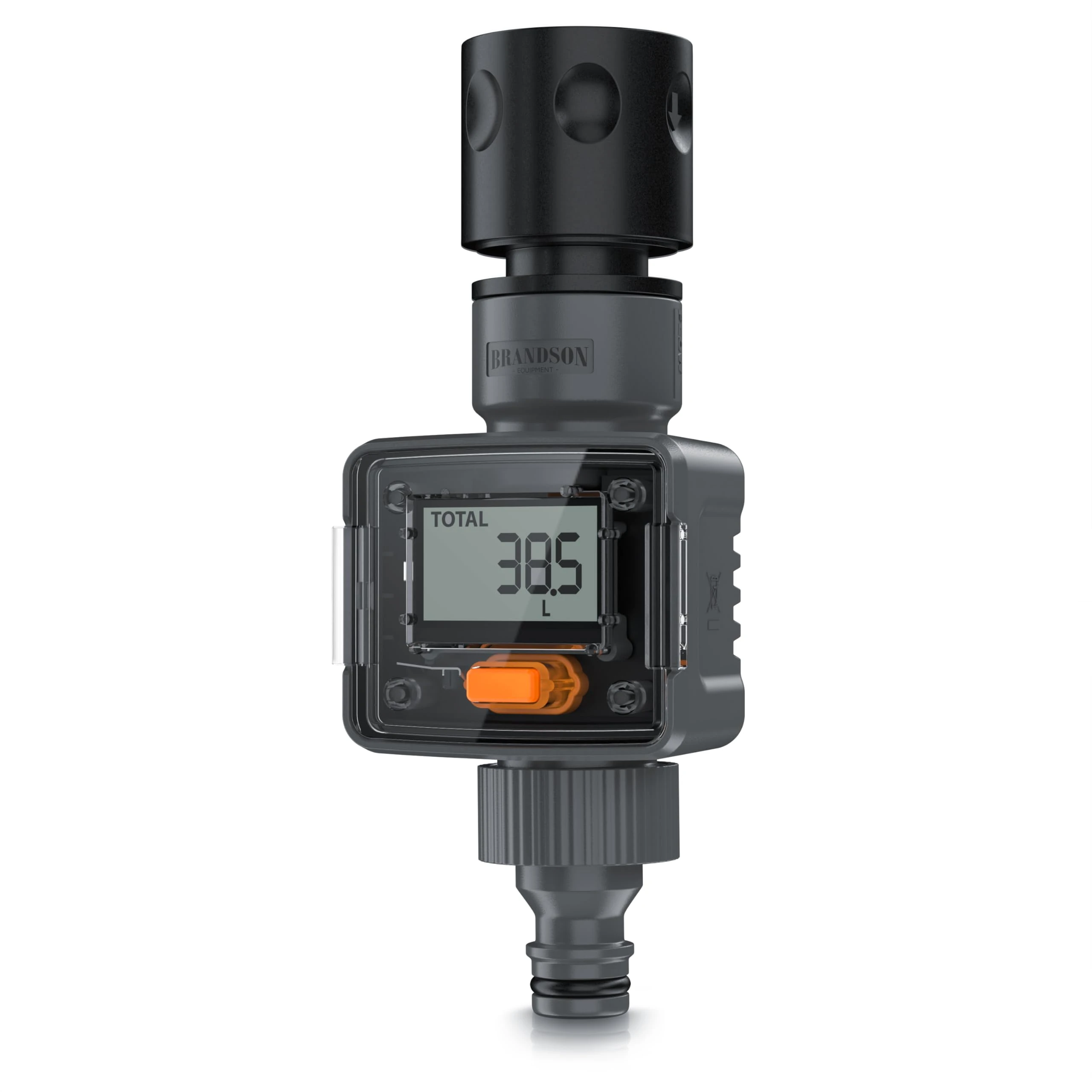 Brandson Digital water meter, Watering timer, Water flow meter, Practical water meter for the garden IPX6, ¾ Inch, 4 water consumption control modes, indoor and outdoor use