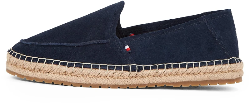 Tommy Hilfiger Men’s Flex Espadrille Loafers with Logo, Blue (Desert Sky), 6.5