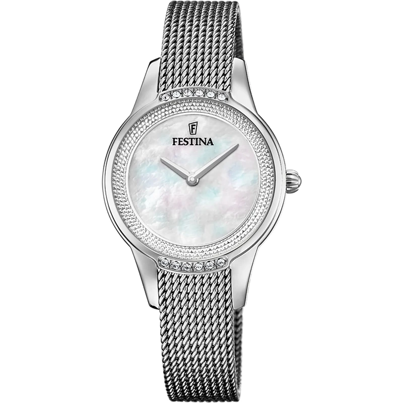 Festina Ladies Watch with Swarovski Crystals and Mesh Bracelet F20494/4
