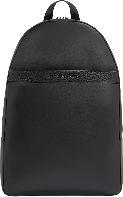 Tommy Hilfiger Men’s Elegant Corporate Backpack, Black (Black), One Size