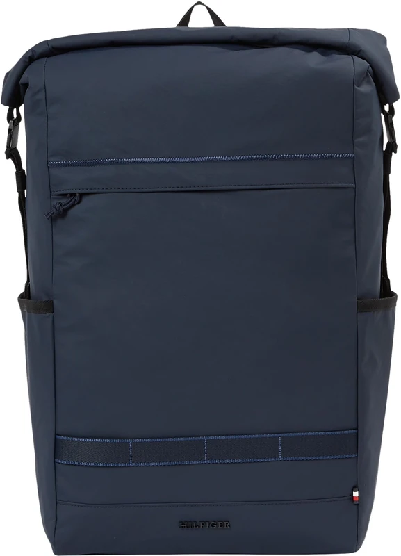 Tommy Hilfiger Men’s Colour Rolltop Backpack, Blue (Space Blue), One Size