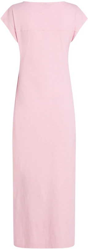 Tommy Hilfiger Women’s Knot Midi Dress with Boat Neck, Pink (Classic Pink), S