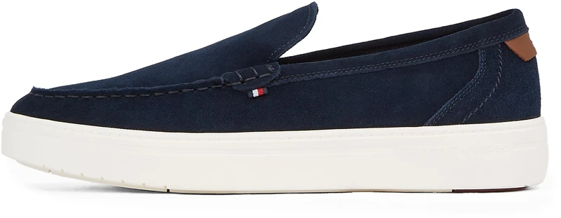 Tommy Hilfiger Men’s Modern Light Hybrid Suede Loafers, Blue (Desert Sky), 10.5