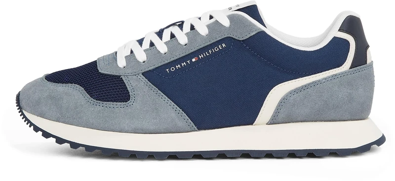 Tommy Hilfiger Men’s Sporty New EVA Mix Runner Trainers, Multicolor (Sport Navy), 6.5