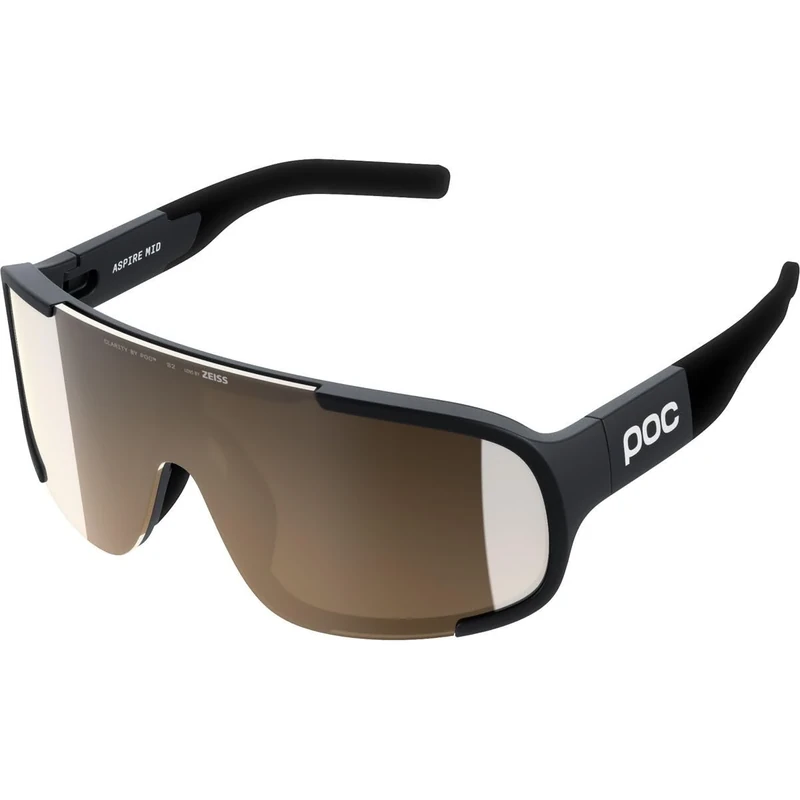 POC Aspire Sunglasses, Uranium Black/Clarity Trail/Partly Sunny Silver, One Size