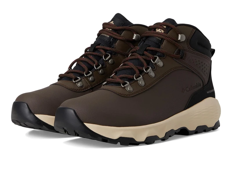 Columbia Women's Newton Wander Leather Hiking Shoe, Cordovan/Black, 8 Wide - Image 1