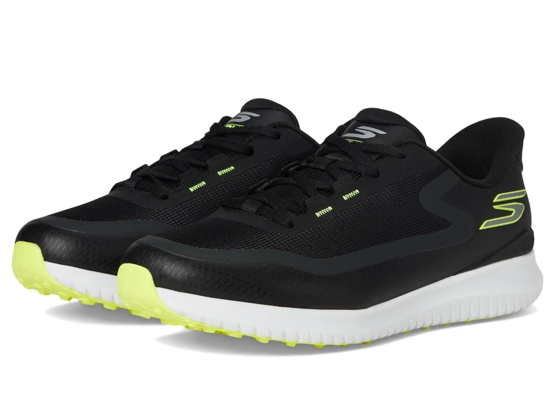 Skechers Men's Go Golf Flight Trainers, Black, 40.5 EU Wide, Black, 40.5 EU Weit