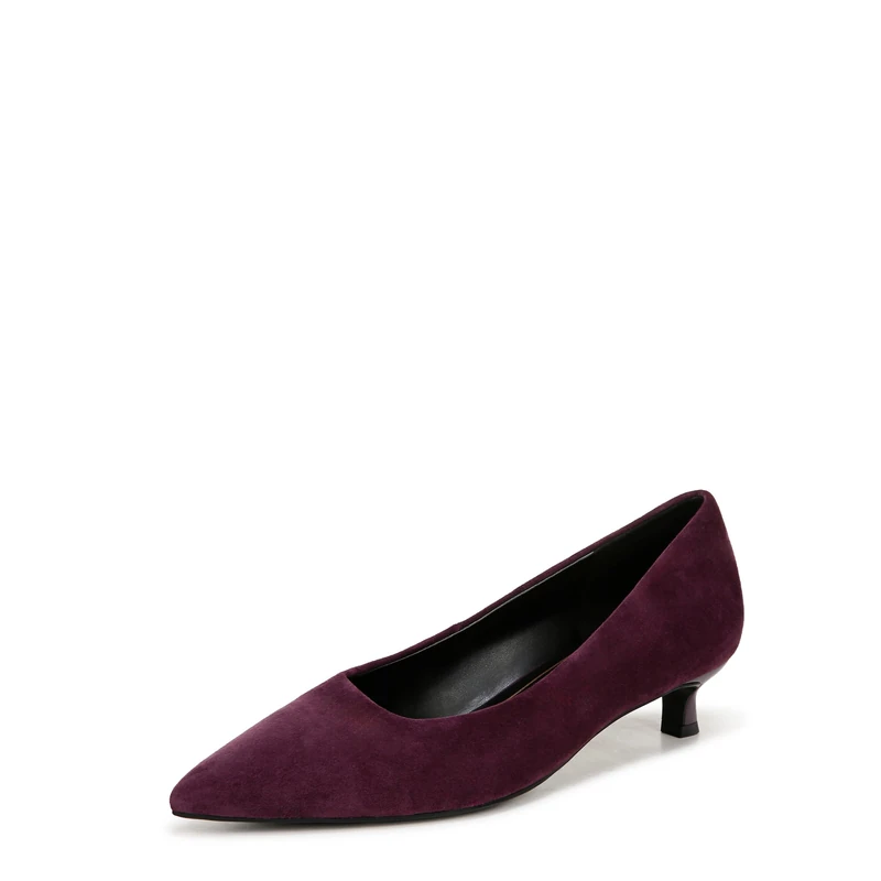 Naturalizer Women's Court Shoes - Natalia Pumps, Deep Plum Purple Suede, UK 7, Wide Fit