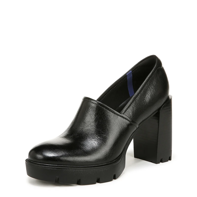 Naturalizer Women's Loafers & Moccasins - Pierson Open-Back, Black Leather, UK 7, Medium Fit