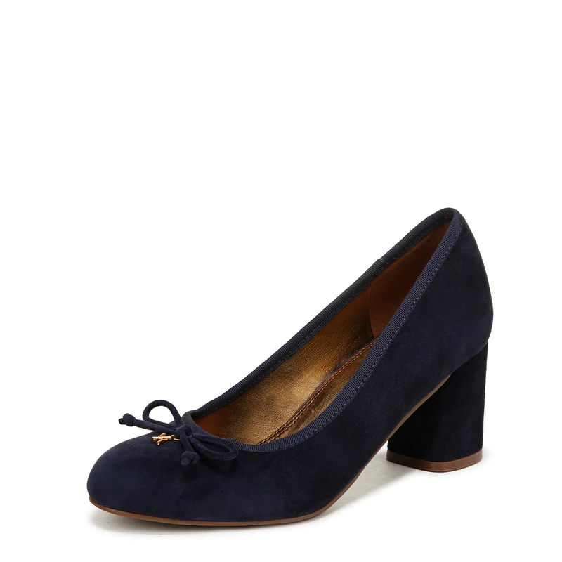Naturalizer Women's Court Shoes - Sienna Pumps, Midnight Blue Suede, UK 4, Wide Fit