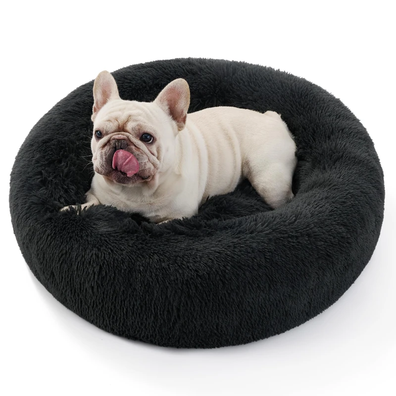 Bedsure Large Round Dog Bed - 70x70x15cm Fluffy Pet Bed