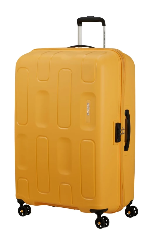 American Tourister Ellipso - Carry-on Suitcase 55 x 40 x 20 cm - Hard-Shell Cabin Trolley for Most Airlines Including Ryanair and easyJet - 4 Wheels, TSA Lock, Lightweight - 32 L - Yellow