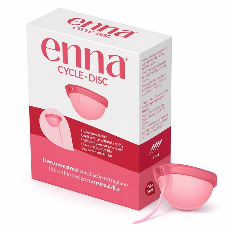 ENNA Cycle DISC Menstrual Cup Extra Flat Reusable Disc - Image 1