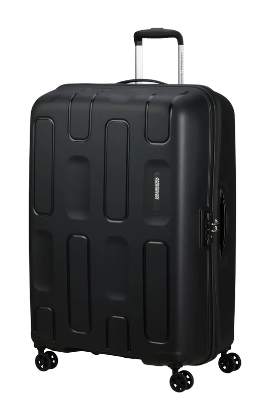 American Tourister Ellipso - Hard Case 68 cm Medium Size - Trolley Case with 4 Wheels, TSA Lock, Lightweight - 64 L - Black (Black)