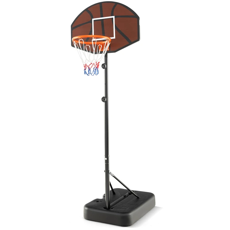GYMAX Basketball Hoop and Stand, Outdoor Indoor Portable Basketball Net Set