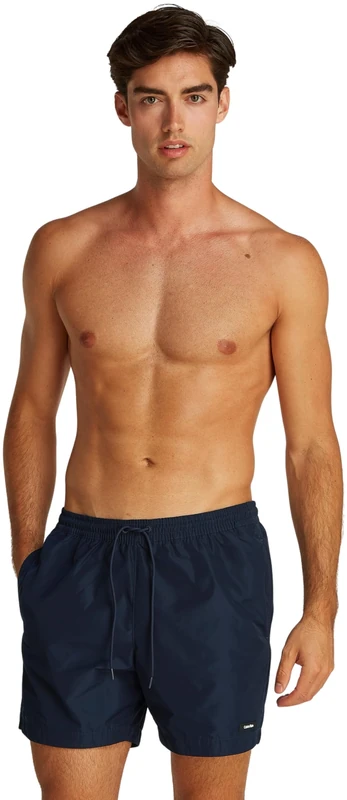 Calvin Klein Men’s Medium Drawstring Swim Shorts, Blue (Dark Sapphire), XXL