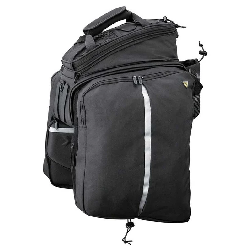 Topeak MTS TrunkBag DXP 2.0 Water Resistant Cycle Trunk Bag, attaches to a rack with straps, Black