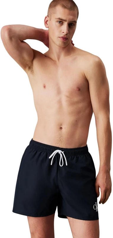 Calvin Klein Men’s Medium Drawstring Swim Shorts, Blue (Dark Sapphire), 6XL