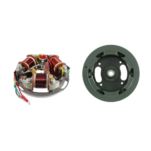 Rms Classic Stator and Flywheel Complete Rms Classic Piaggio Vespa 6 Volt 150776-133503-71473-97709-56747 – Adaptable for Vespa 125 VNA-VNB-GT-GTR 1°-Super-TS 1°-150 VBA-VBB-GL-Sprint-Super 1°