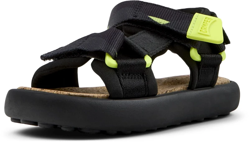 Camper Pelotas Flota K800579 Sandal, Black 006, 12.5 UK