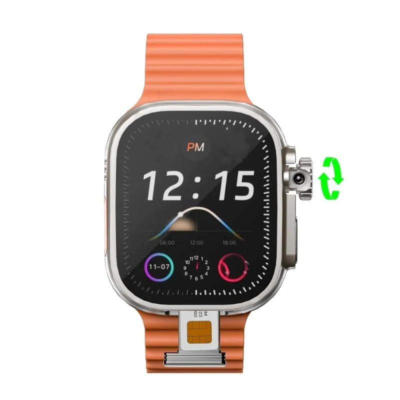 2024 New DW99 S9 Ultra Smart Watch 49mm 4G/5G LTE Android System 180° 800W Camera WIFI GPS Smartwatch Men NFC G00gle Play Store (2+32GB)