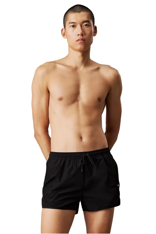 Calvin Klein Men Short Runner Boardshorts, Black (Pvh Black), S
