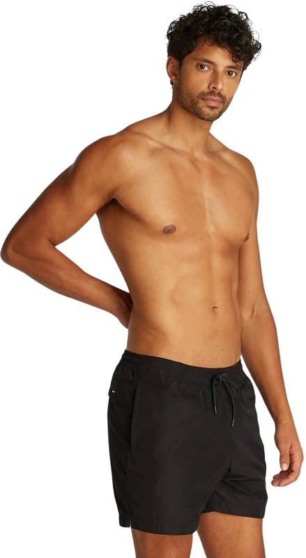 Calvin Klein Men’s Medium Drawstring Swim Shorts, Black (Pvh Black), S