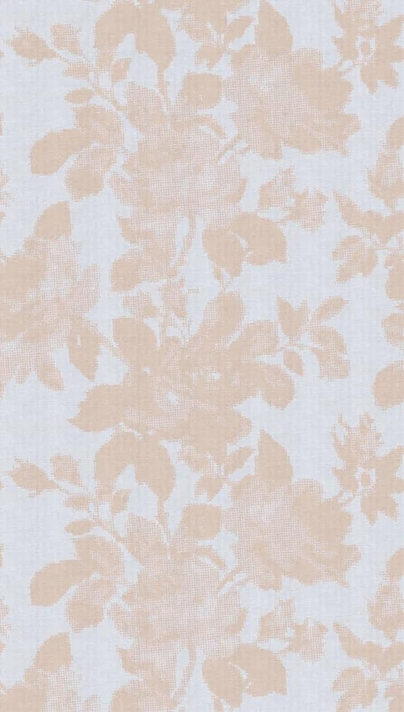 Livingwalls Photo Wallpaper Flowers in Grey, Beige, Light Blue Non-Woven Wallpaper 398771 with Motif on 3.71 m x 2.80 m - Made in Germany