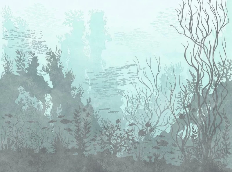 Livingwalls Photo Wallpaper for Children's Room in Blue, Grey - High-Quality Non-Woven Wallpaper 399041 with Motif on 3.71 m x 2.80 m - Made in Germany