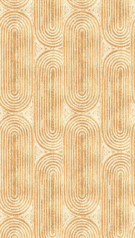 Livingwalls Photo Wallpaper 3D Effect in Orange, Beige – High-Quality Non-Woven Wallpaper 398681 with Motif on 3.71 m x 2.80 m – Made in Germany