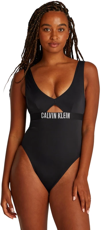 Calvin Klein Women’s Backless Swimsuit, Black (Pvh Black), L