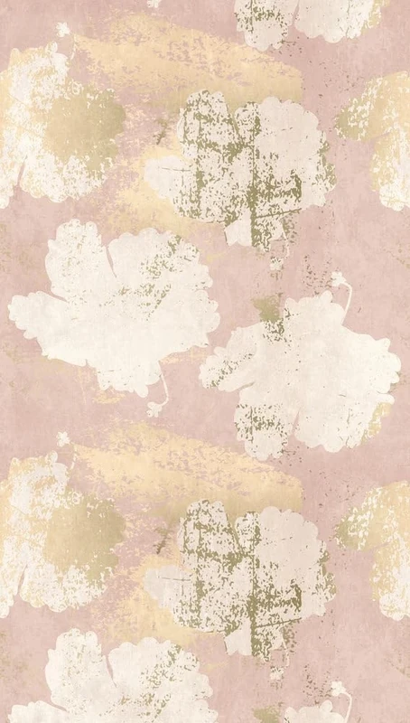 Livingwalls Photo Wallpaper Flowers in Pink, Cream, Beige Non-Woven Wallpaper 398381 with Motif on 1.59 m x 2.80 m - Made in Germany