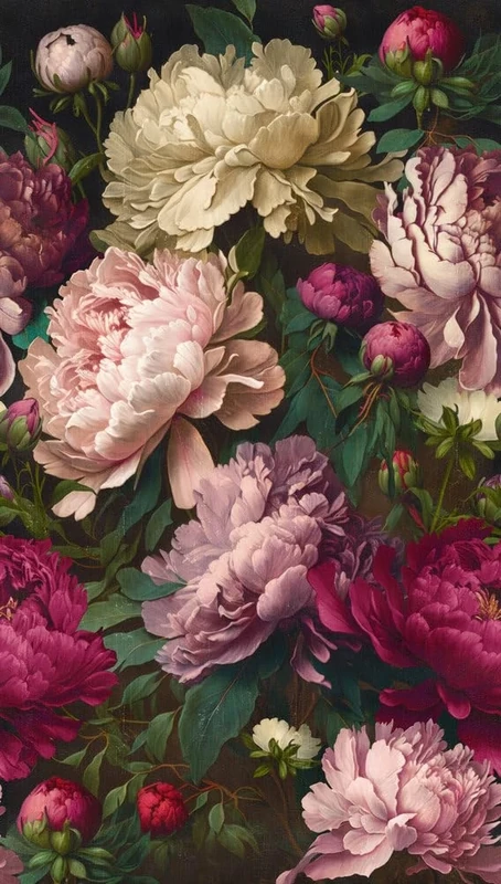 Livingwalls Photo Wallpaper Flowers in Pink, Red, Pink - High-Quality Non-Woven Wallpaper 398621 with Motif on 3.71 m x 2.80 m - Made in Germany