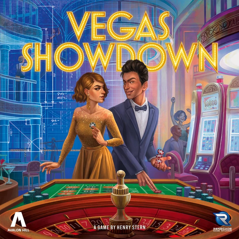 Renegade Game Studios Vegas Showdown, Bidding & Strategy Board Game, 3–5 Players, 75 Minutes, Age 14+ - Image 1