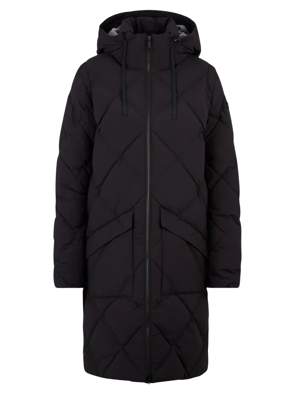 Ziener Women's Talasi Winter coat | warm, breathable, waterproof, knee length, black, 44 (EU)
